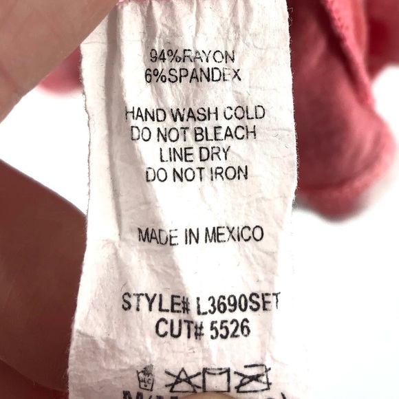 Tie Dye Wrap Top Semi Crop Shirt Mod On Trend Lightweight Comfy Pink Medium - Picture 6 of 9